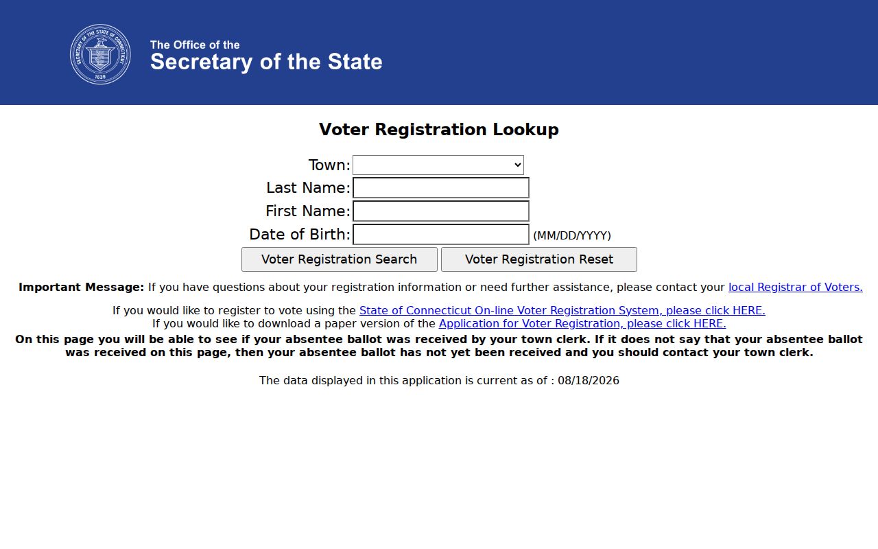 Southington residents directory Connecticut voter lookup