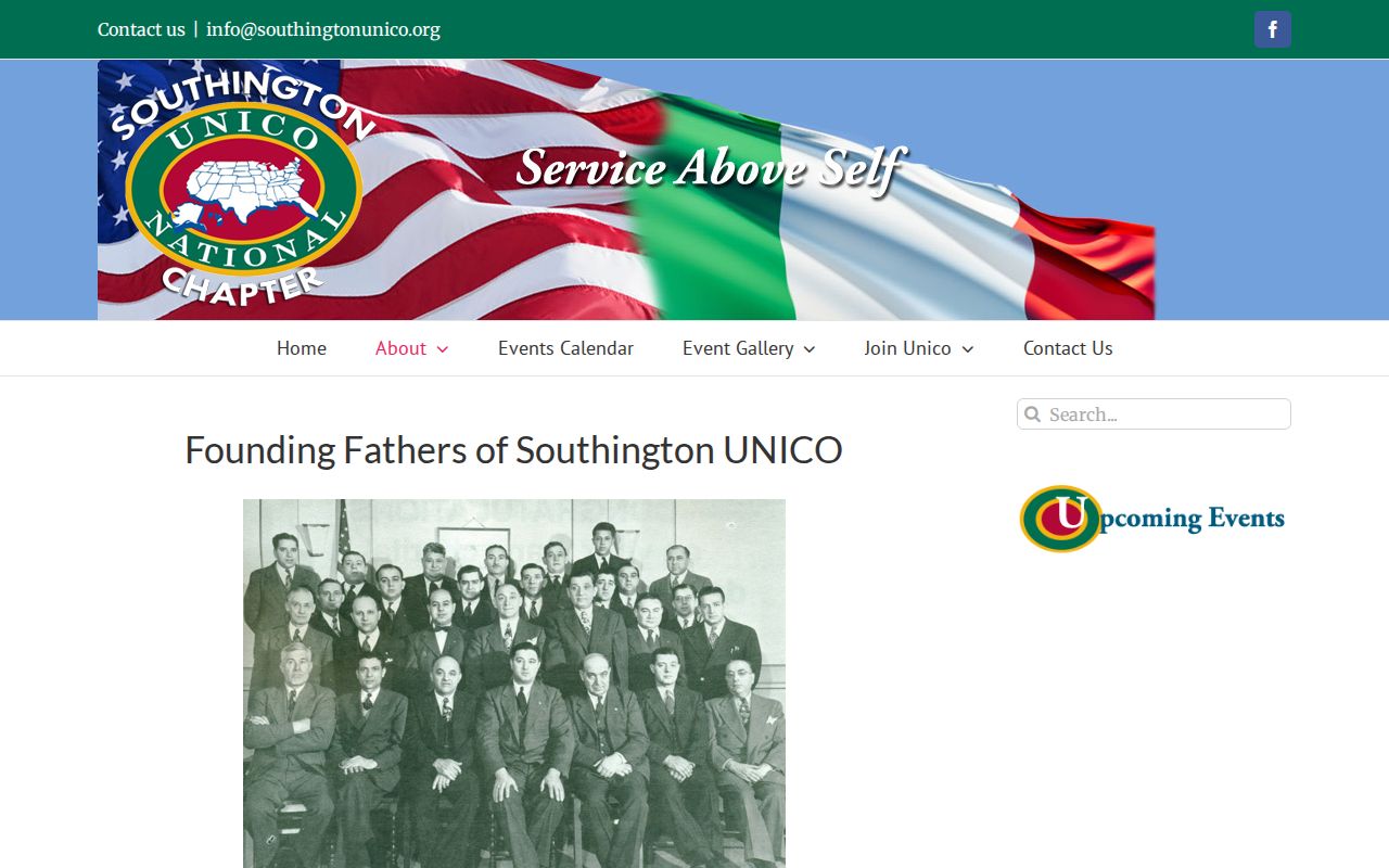 Southington neighbors UNICO organization information and civic service details